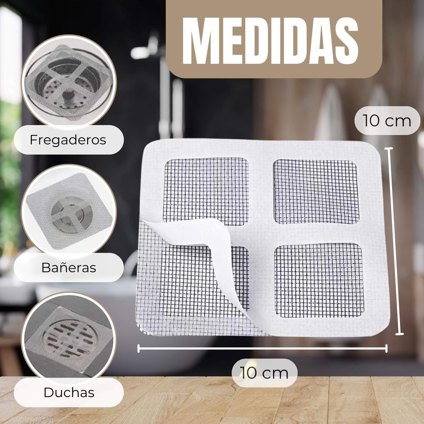 Filtro Adhesivo Multiuso - Evita Atascos – Protección Eficaz sin Herramientas