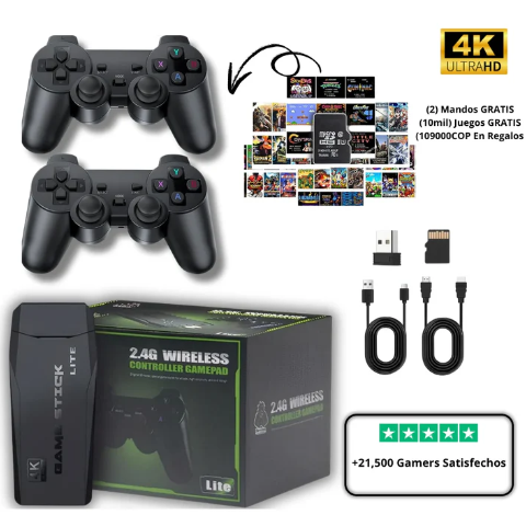 CONSOLA RETRO Play 1080p – Trae de vuelta tus juegos de infancia en segundos