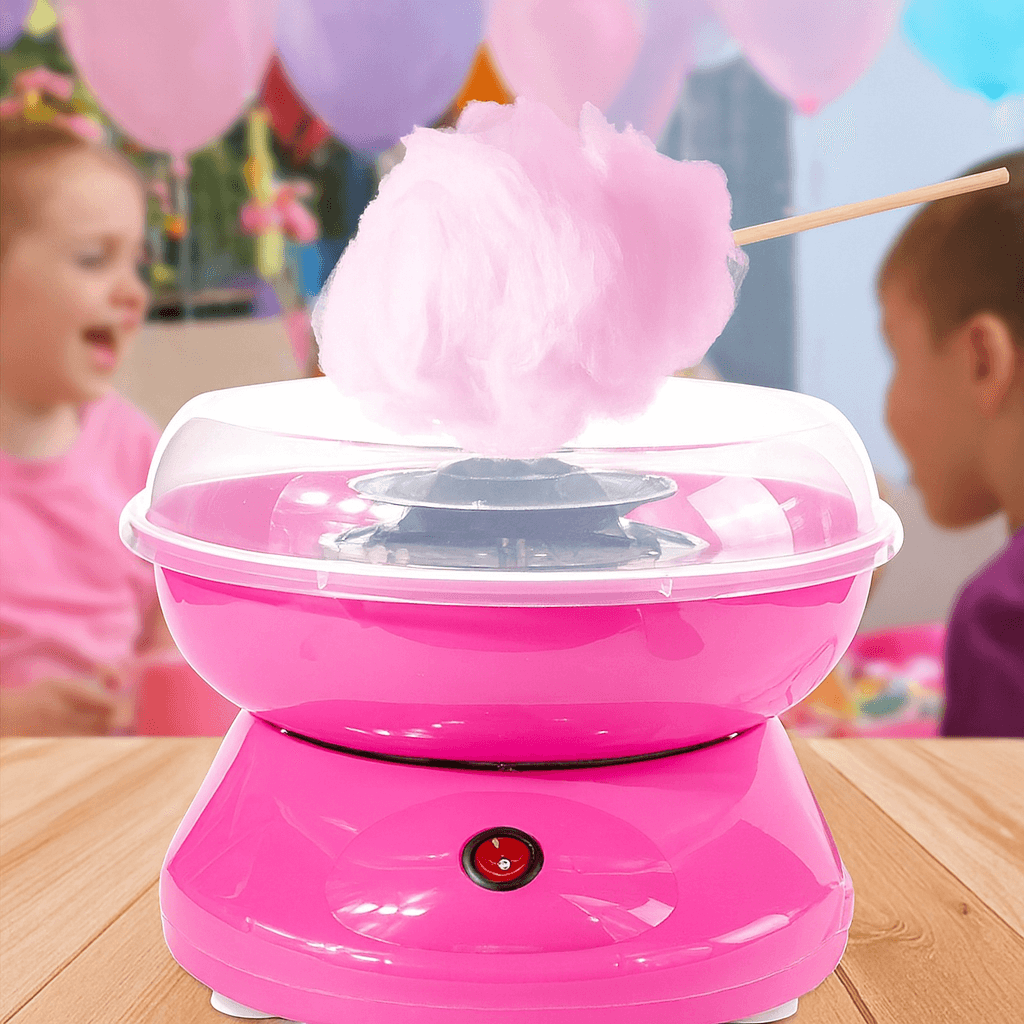 MÁQUINA PORTÁTIL Algodón de Azúcar – Diversión en Minutos – Crea algodones esponjosos en casa al instante