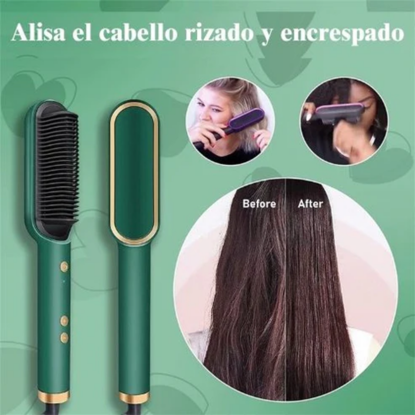 Set 2 en 1 Depilación y Alisado - Rostro suave y al frizz de forma rápida.