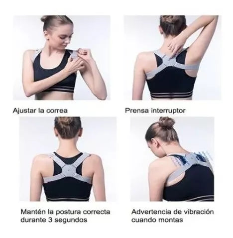 CORRECTOR DE POSTURA INTELIGENTE - Vibra si estás encorvado - Siéntete más seguro en pocos días