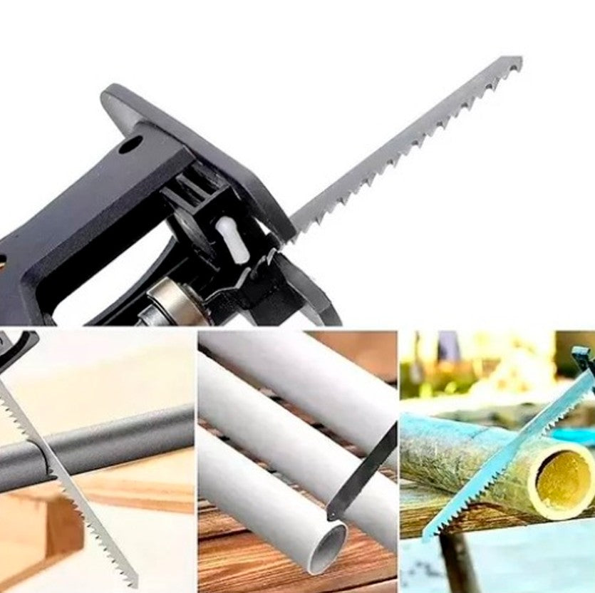 Sierra Adaptador más 3 HojaSierra – Potencia tu Taladro – Logra cortes profesionales en minutos sin gastar más