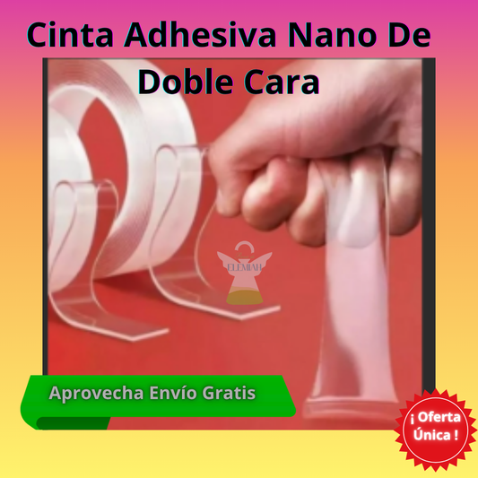 Cinta Adhesiva Transparente Reutilizable - Sostén Todo sin Perforar - Decora sin Daños ni Marcas en tu Pared en Minutos.