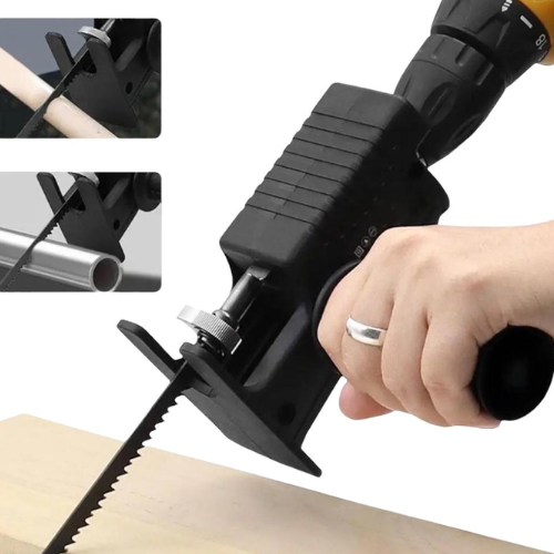 Sierra Adaptador más 3 HojaSierra – Potencia tu Taladro – Logra cortes profesionales en minutos sin gastar más