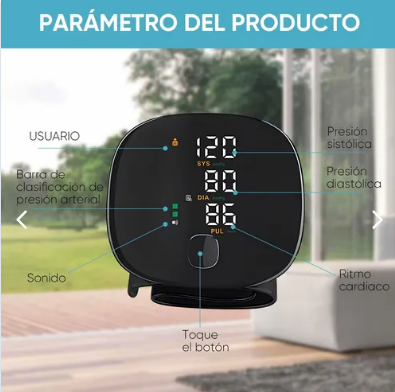 TENSIÓMETRO AUTOMÁTICO – Pantalla de Alta Definición – Revisa tu presión arterial con facilidad y confianza