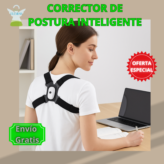 CORRECTOR DE POSTURA INTELIGENTE - Vibra si estás encorvado - Siéntete más seguro en pocos días