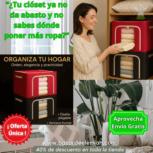 🧺✨Organizador de Ropa – Ahorra Espacio – Tu hogar en orden en segundos.