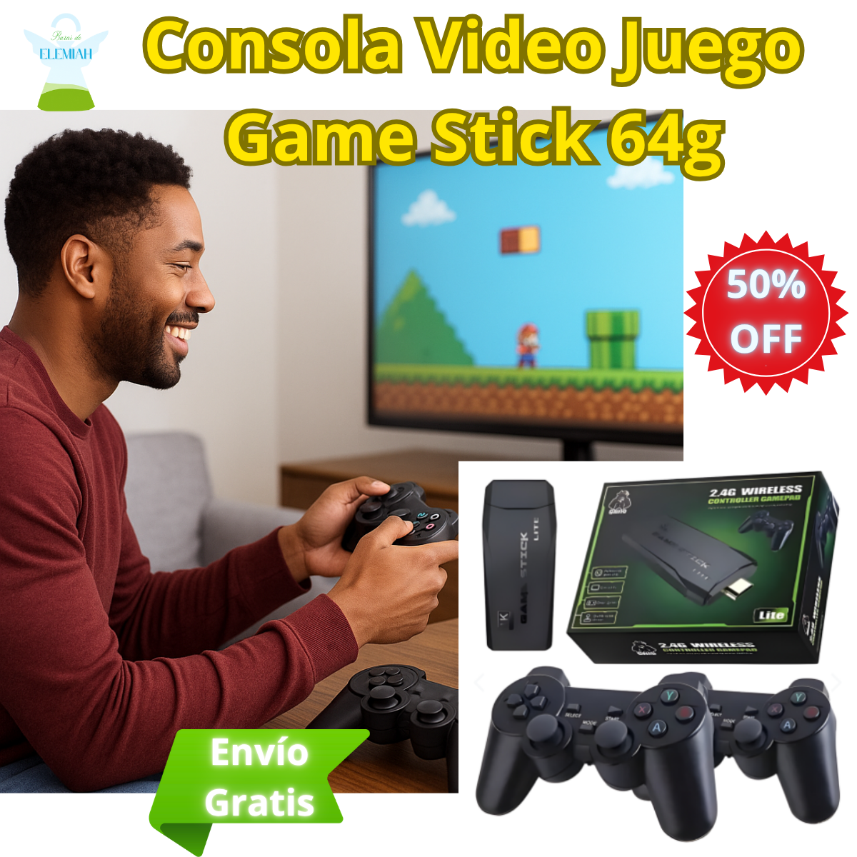 CONSOLA RETRO Play 1080p – Trae de vuelta tus juegos de infancia en segundos