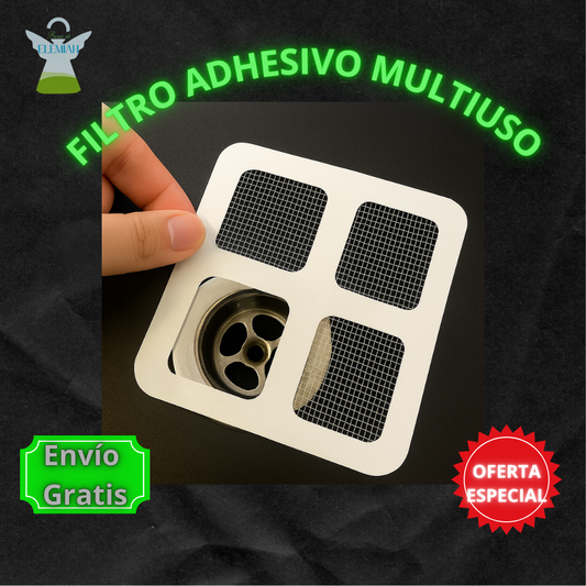 Filtro Adhesivo Multiuso - Evita Atascos – Protección Eficaz sin Herramientas