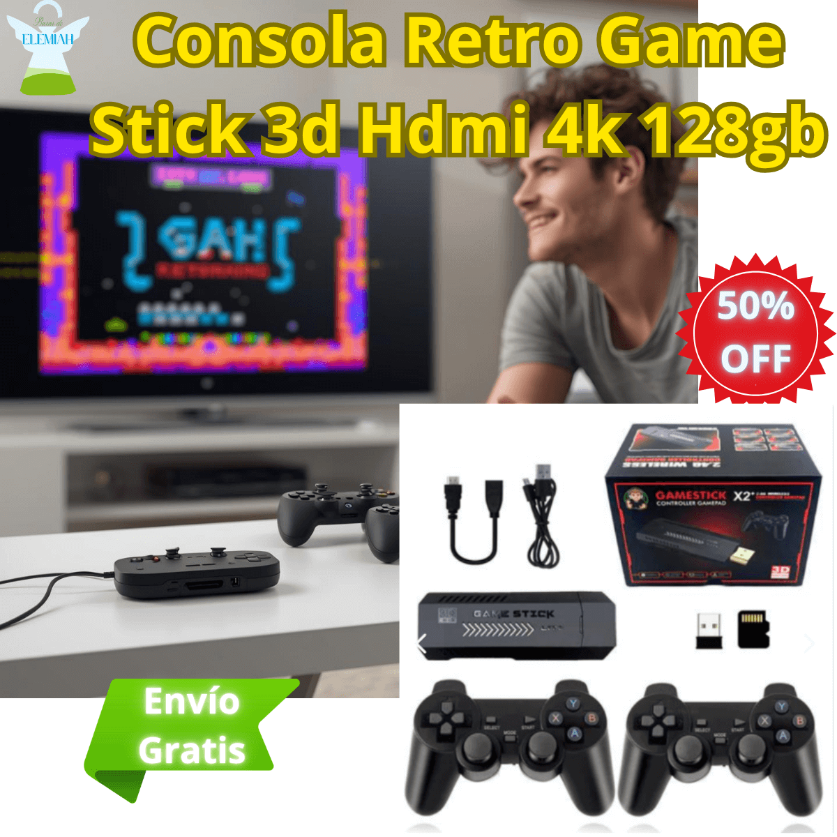 CONSOLA RETRO Versión 4K con +40.000 juegos – Toda tu nostalgia en un solo equipo