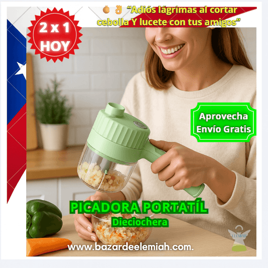 Picador Dieciochero + Otro de Regalo – Pica Todo - Comidas Listas en 1 Minuto Sin Esfuerzo.