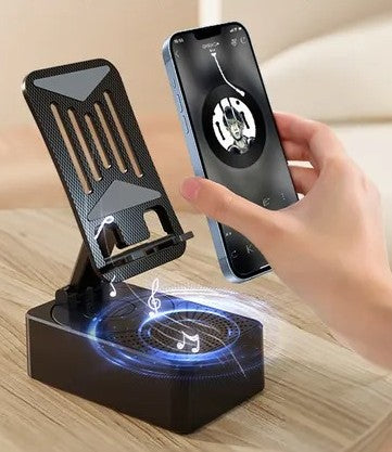 Soporte Con Altavoz “Parlante Inductivo SonicMag™ – Sonido Potente – Sin Cables ni Conexiones”