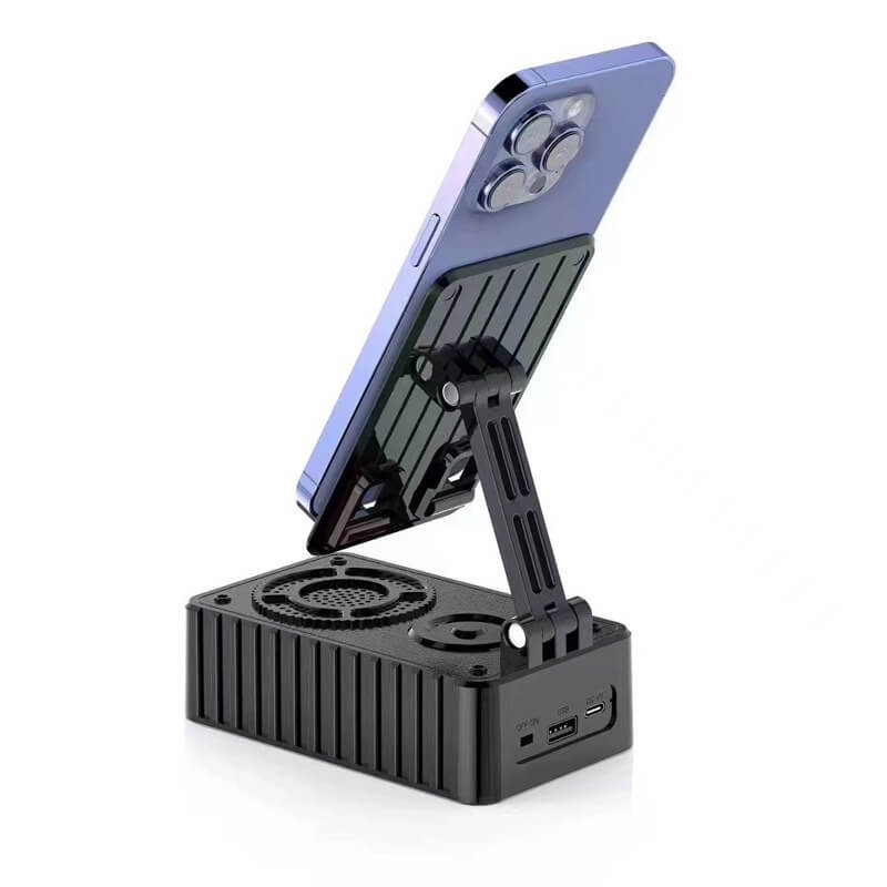 Soporte Con Altavoz “Parlante Inductivo SonicMag™ – Sonido Potente – Sin Cables ni Conexiones”