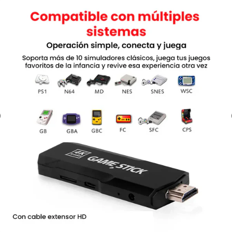 CONSOLA RETRO Versión 4K con +40.000 juegos – Toda tu nostalgia en un solo equipo