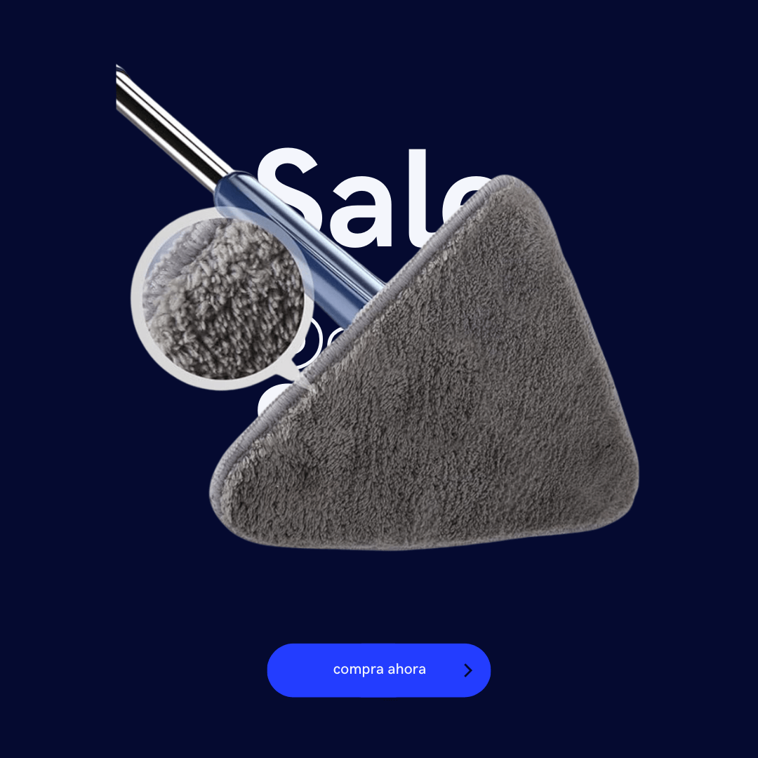 MOPA TRIANGULAR 360– Llega a cada rincón –Pisos impecables en minutos sin esfuerzo