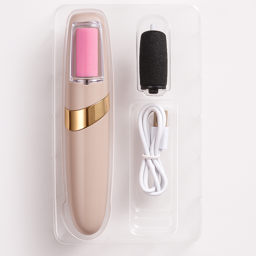 LIMA PORTÁTIL – Remueve piel muerta – Talones perfectos en solo minutos.