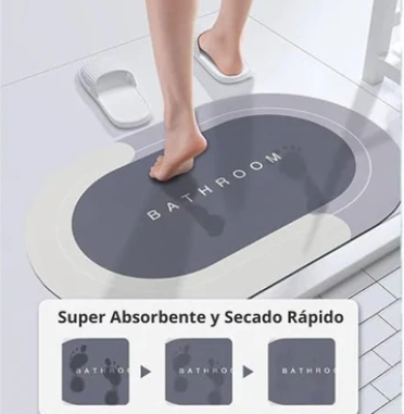 ALFOMBRA ULTRA ABSORBENTE – Seca y Protege - Seguridad Total al Salir de la Ducha